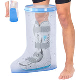 Waterproof Extra Wide Leg Cast Cover for Shower with Non-Slip Bottom for Leg Cast Protector for Surgery Wounds, Bandage, Large Cast, Knee Immobilizer/Brace, Walking Boots [2025 Upgraded Reusable]