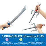 Avazera Turtle Shell Superhero Cosplay Costume props Weapon Mask Kid toys for birthday Halloween Christmas gifts