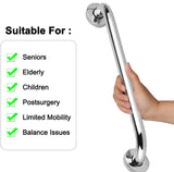 2 Pack Shower Grab Bar Stainless Steel Bathroom Grab Bars Shower Bath Handle Grab Bars for Bathtub Showers 18 Inch