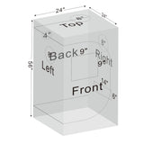 24"x24"x55" Grow Tent for Indoor Plants 600D Mylar Hydroponic High Reflective GrowTents for Plant Fruit Flower Veg Growing