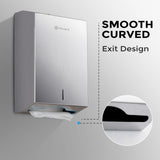 Commercial PaperTowel Holder Dispenser Wall Mount,304 Stainless Steel Bathroom Paper Towel Holder,Toilet Paper Napkin Holder,C Fold Multifold Trifold Paper Towel Dispenser,Hand Towel Dispenser