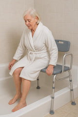Dr. Dunley Transfer Bench for Bathtub FSA/HSA Eligible– Heavy Duty Shower Bench with Backrest, 400 lbs Weight Capacity, Height Adjustable Legs, Suction Feet, Bath Seat for Seniors, Elderly & Disabled