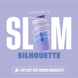 BlenderBottle Sport Sleek Insulated Stainless Steel Shaker Bottle with Wire Whisk, 25-Ounce, Lavender Ombre – Protein Shakes & Hydration for Athletes & Fitness Enthusiasts, Easy Mixing, Slim Easy to Hold, Keeps Drinks Cold, Lockable Lid