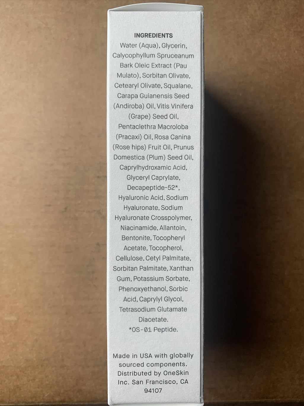 OneSkin FACE OS-01 Peptide Skin Longevity Moisturizer - Evens Skin and Reduces Fine Lines & Wrinkles, For All Skin Types Including Sensitive Skin