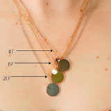 Custom Name Necklace for Women, Double-Sided Engraved Pendant