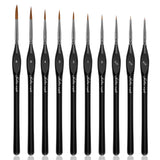 Golden Maple Detail Paint Brushes Set 10pcs