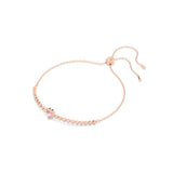 Swarovski One bracelet, Heart, Pink, Rose gold-tone finish