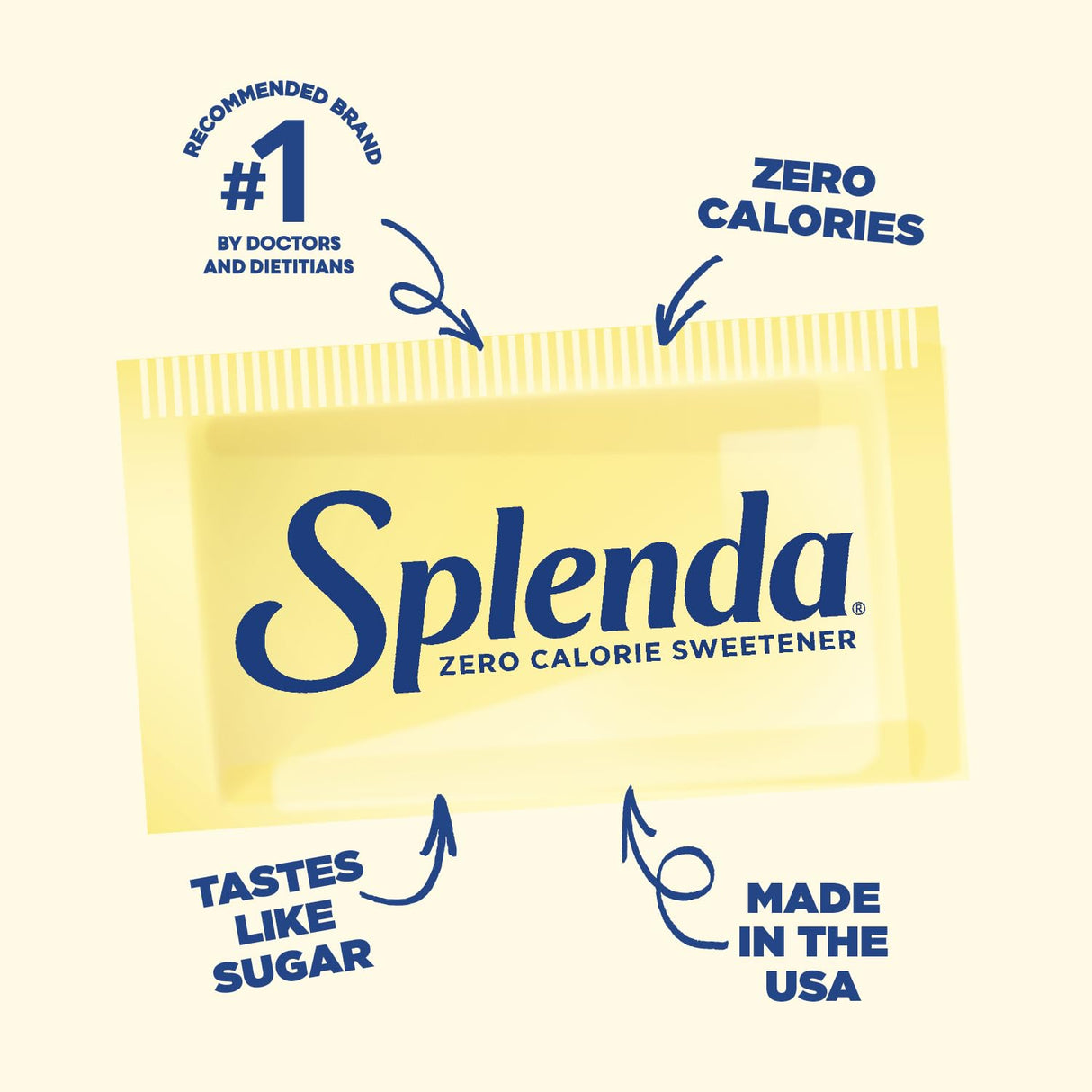 SPLENDA Zero Calorie Sweetener, 700 Count Packets