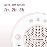 Housbay White Noise Machine with 31 High Fidelity Soothing Sounds, 5W High Power Loud Enough Speaker, Easy Volume Control, Sleep Timer, Sound Machine for Baby, Kids, Adults, Light Sleeper