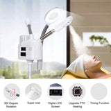 Facial Steamers Professional 3 in 1 Facial Steamer with 5X Magnifying Lamp, Upgrade PTC Heating, Hot/Cool Mist Steamer for Home Salon Spa Beauty