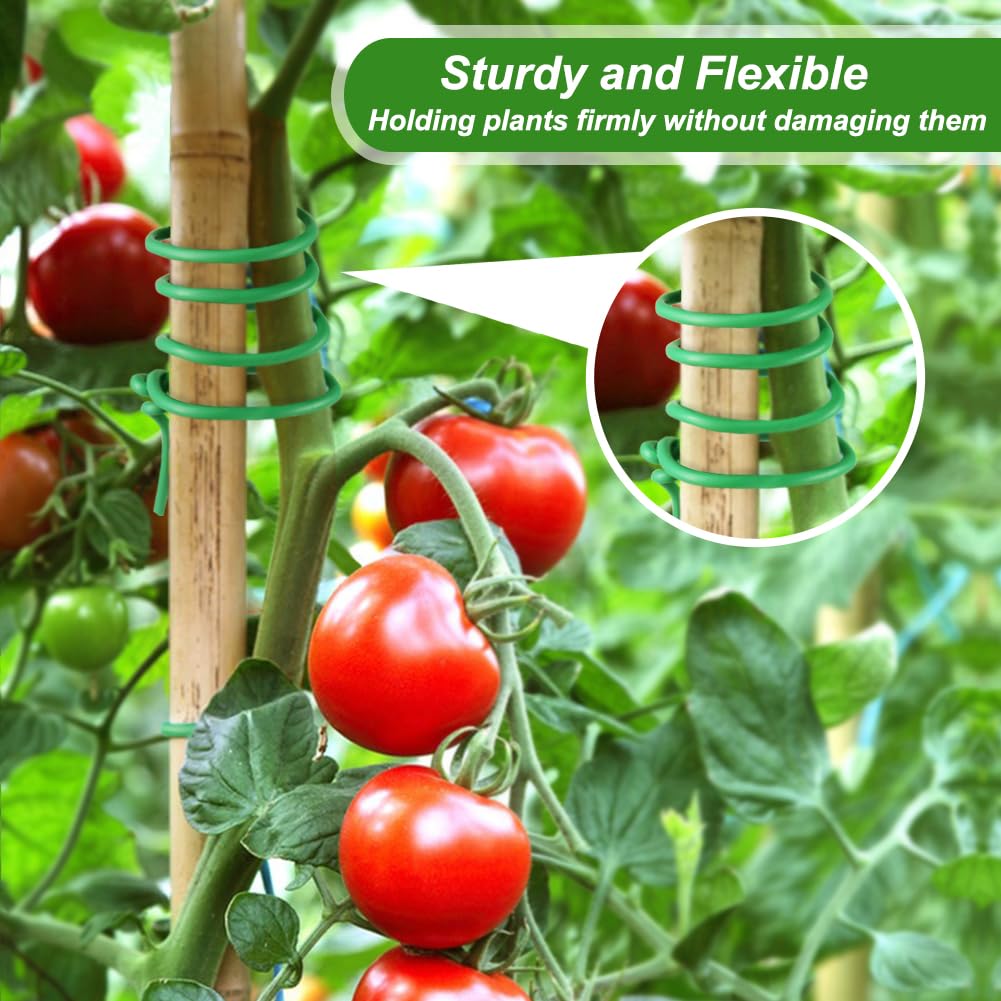 Shintop 3.5mm Plant Ties, 164ft Green Garden Wire for Climbing Plants