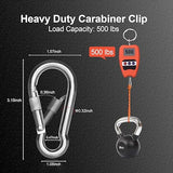 KINLINK 15 Pack Screw Locking Carabiner, 3.15 inch Heavy Duty Carabiner Clips, 304 Stainless Steel Small Caribeener Clips, Caribiniers for Outdoor Camping, Swing, Hammock, Hiking, Quick Link