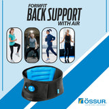 Össur Formfit Back Support Air - Advanced Lumbar Brace for Pain Relief, Posture Correction, and Spinal Health with Air Cushion Comfort (Small)