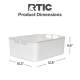 RTIC 52 & 72 QT Ultra-Light Cooler Dry Goods Basket Tray Insert Accessories Perfect for Organization, White