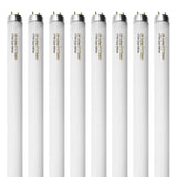 Konideke 8 Pack 24 inch F17T8/841 17 Watts Light Bulb, 2 Foot Straight Fluorescent Tube T8 Tube Light, 4100K Cool White 1400 Lumen G13 Medium Bi-Pin Cap 8 Count