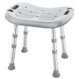 HOMLAND Shower Chair for Inside Shower, FSA/HSA Eligible, Adjustable Shower Stool with Strong Non-Slip Feet, 350 lbs Shower Seat for Inside Tub, Bench Bath Chair for Elderly and Disabled, Grey