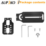 Aupoko Quick Release L-Bracket Compatible with Arca Swiss, L Bracket Quick Release Plate L Plate, 1/4" Tripod Plate for Ball Head Tripod Stabiliser Compatible with Manfrotto Canon Nikon Sony