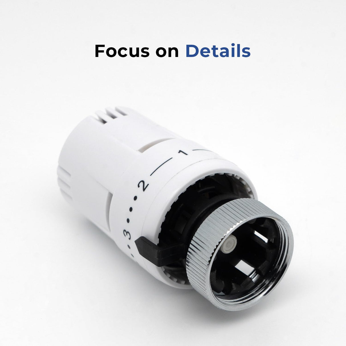 Thermostatic Radiator Valve Angled - Vancoco Thermostatic Valve for a Verti Cal Radiator TRV & Lockshield 1/2" x 15mm for Radiator Central Heating