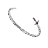 Alex and Ani ACOTAR Illyrian Sword & Shadows Cuff | A Court of Thorns and Roses Gift | Shiny Silver, Brass | Adjustable Cuff Bracelet For Women