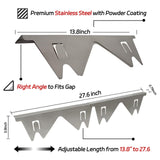 Stainless Steel Stove Counter Gap Cover (2 Pack), Oven Gap Filler, Stove Gap Filler for Kitchen, Range Trim Kit, Easy Clean with Heat Resistant, Adjustable Length 13.8” to 27.6” 1