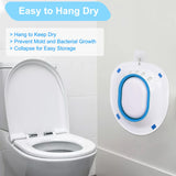 Electric Sitz Bath, Sitz Bath for Hemorrhoids, Sitz Bath for Toilet Seat, Sitz Bath for Postpartum Care, Sits Bath Kit for Women, Automatic Flushing, Foldable, Fits Universal Toilet (Blue Electric)