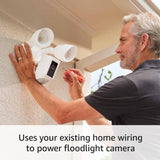 Ring Floodlight Cam Wired Plus, Outdoor Home or Business Security with Motion-Activated 1080p HD Video and Floodlights, Black