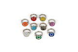 DC Comics Green Lantern Power Rings Emotional Spectrum | Includes 9 Adjustable Rings Featuring Each Emotion