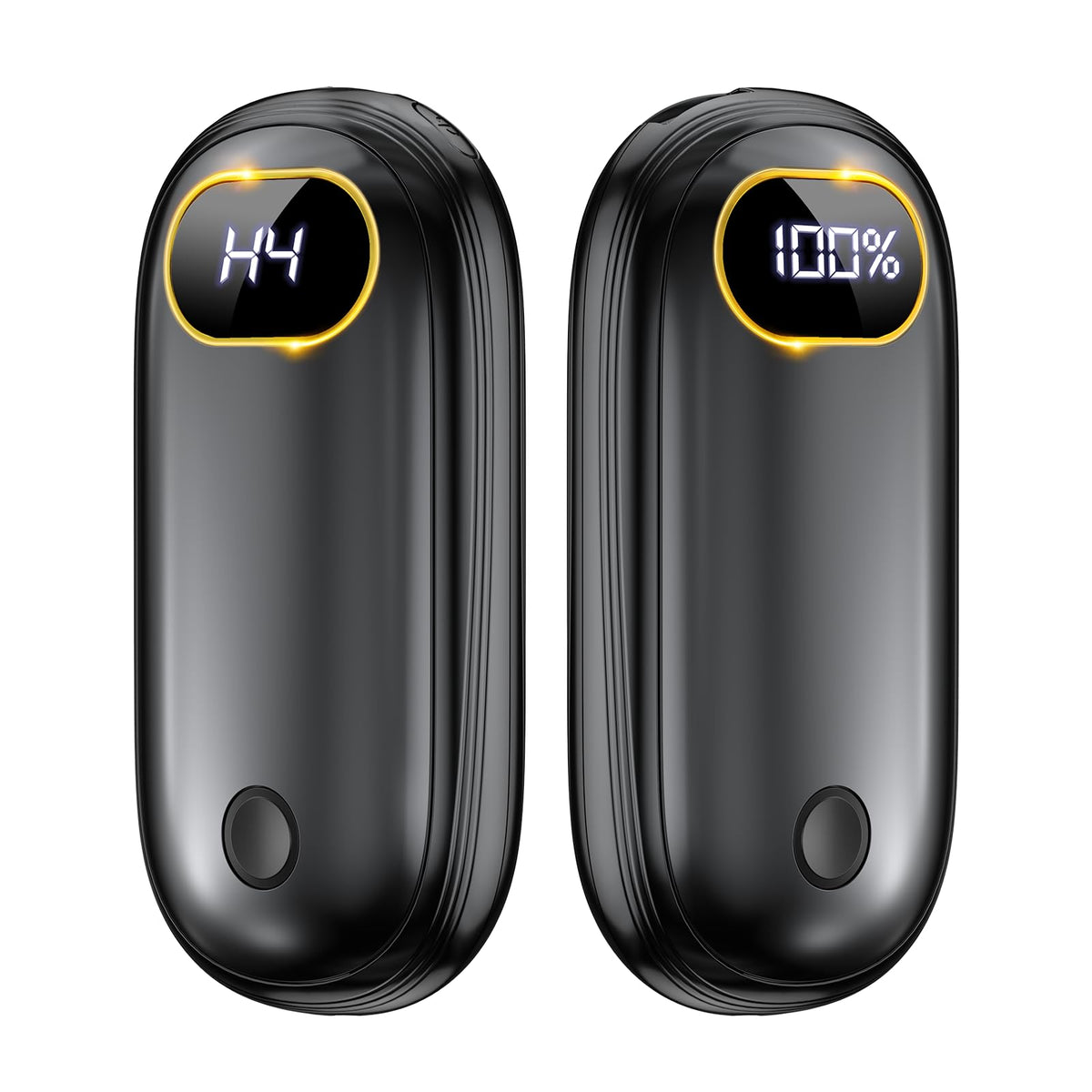 Hand Warmers Rechargeable - Electric Hand Warmers 2 Pack with Dual-Sided Heating for 15Hrs Warmth, LED Display & Flashlight, Hunting Essentials, Christmas Gifts for Man Women Raynauds Golf