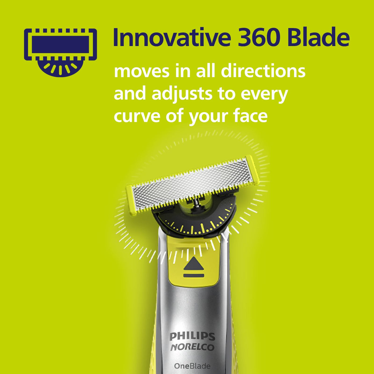 Philips Norelco OneBlade 360 Replacement Blades, 3 Pack