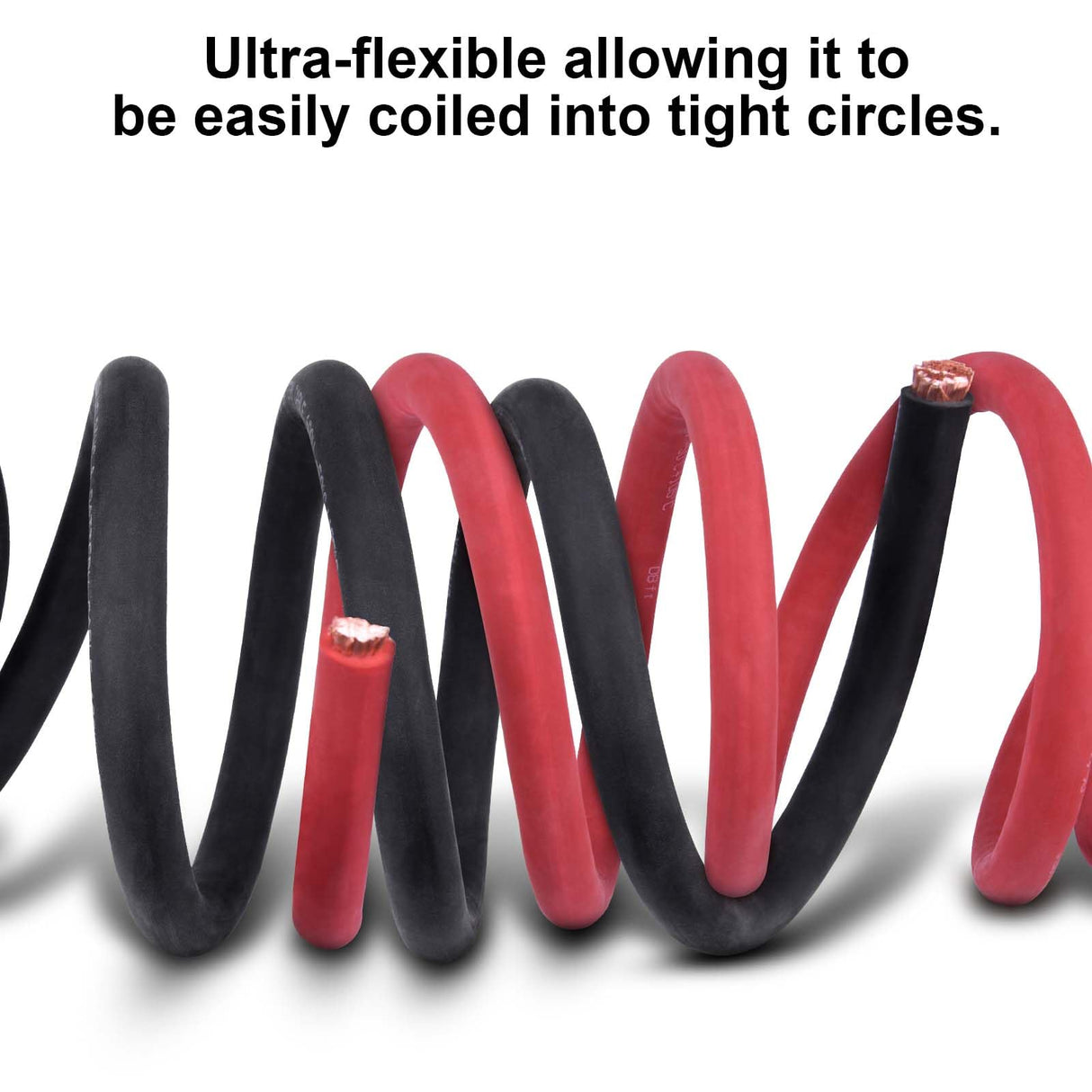 iGreely 6 Gauge 6 AWG Wire 10 Feet Black + 10 Feet Red Ultra Flexible Welding Battery Pure Copper Cable + 5pcs of 5/16" & 5pcs 3/8" Copper Cable Lug Terminal Connectors+Heat Shrink Tubing