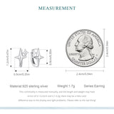 MUNDELL Silver Star Huggie Hoop Earrings for Women Hypoallergenic Earrings