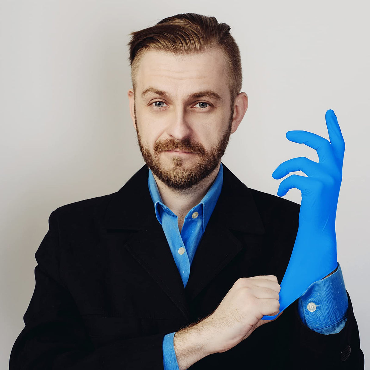 PEIPU Nitrile Glov, Disposable Gloves(Medium, 1000-Pack)，Powder Free, Cleaning Service Gloves, Latex Free