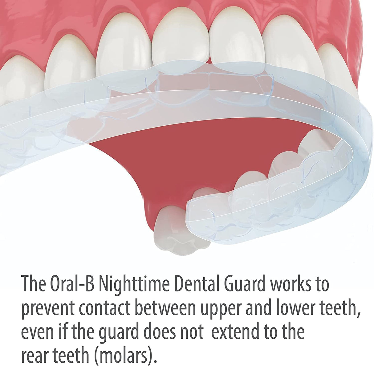 Oral-B Nighttime Dental Guard – Less Than 3-Minutes for Custom Teeth Grinding Protection with Scope Mint Flavor – Made in an FDA Audited USA Facility (2 Pack)
