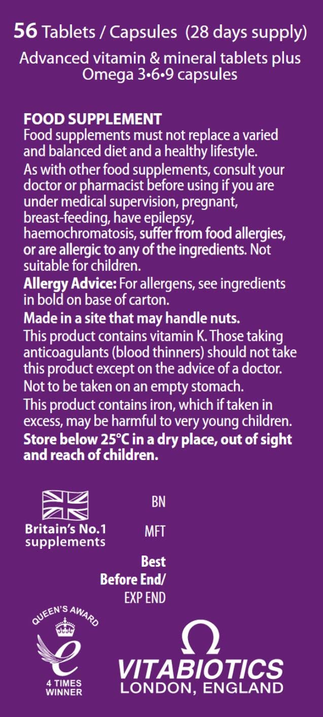 Vitabiotics Wellwoman Plus Tablets 56 Capsules