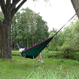 Camping Hammock, Super Lightweight Portable Parachute Hammock with Two Tree Straps Single or Double Nylon Travel Tree Hammocks for Camping Backpacking Hiking