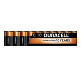 Duracell Coppertop C Batteries, 10 Count (Pack of 1), C Battery with Long-lasting Power, All-Purpose Alkaline Battery for Household and Office Devices