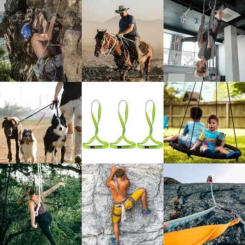 18MM Nylon Climbing Sling Runner 23KN CE2008/EN566 Rock Climbing Webbing Straps for Outdoor Climbing, Rappelling, Swing, Yoga Hammock etc