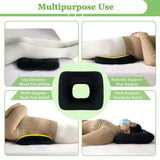 Bed Sore Cushions for Butt Positioning Pillow Pressure Ulcer Cushion Donut Pressure Relief Pillow Wedge for Sleeping Position Wedge After Surgery Turning Back Body Leg Support Medical Seat Cushion