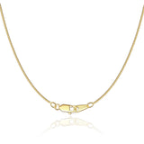 Jewlpire 18K Gold Plated Chain Necklace for Women, 0.8mm Box Chain 18K Gold Plated Chains for Women Thin & Sturdy Women's Chains Necklaces 18 Inch