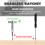 VMAN Ratchet Screwdriver Set, magnetic Screwdriver sets, S2 Steel Bits, DIY Combination Flexible Shaft, Suitable for Furniture Assembly, Precision Electrical Appliance Repair, Bicycle Tools