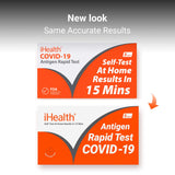 iHealth COVID-19 Antigen Rapid Home Test, 5 Tests, FDA 510(k) Cleared OTC