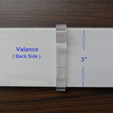 Valance Clips 6pcs 3'' Hidden Clip Clear Plastic for Horizontal Blinds Valance Retainer Holder