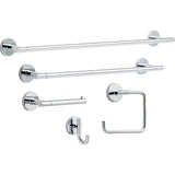 Delta Trinsic (1-Pack) Towel Hooks Polished Chrome Single Bathroom Hooks Wall Mounted for Robes & Towels Hand Towel Hook Holder Kitchen, Bathroom Accessories