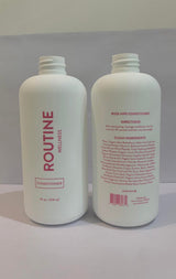 Routine Wellness Shampoo and Conditioner Set for Stronger Hair - Vegan, Clinically Tested Biotin Shampoo with Nourishing Oils and Vitamins - Rose Hips 14oz (Pack of 2)