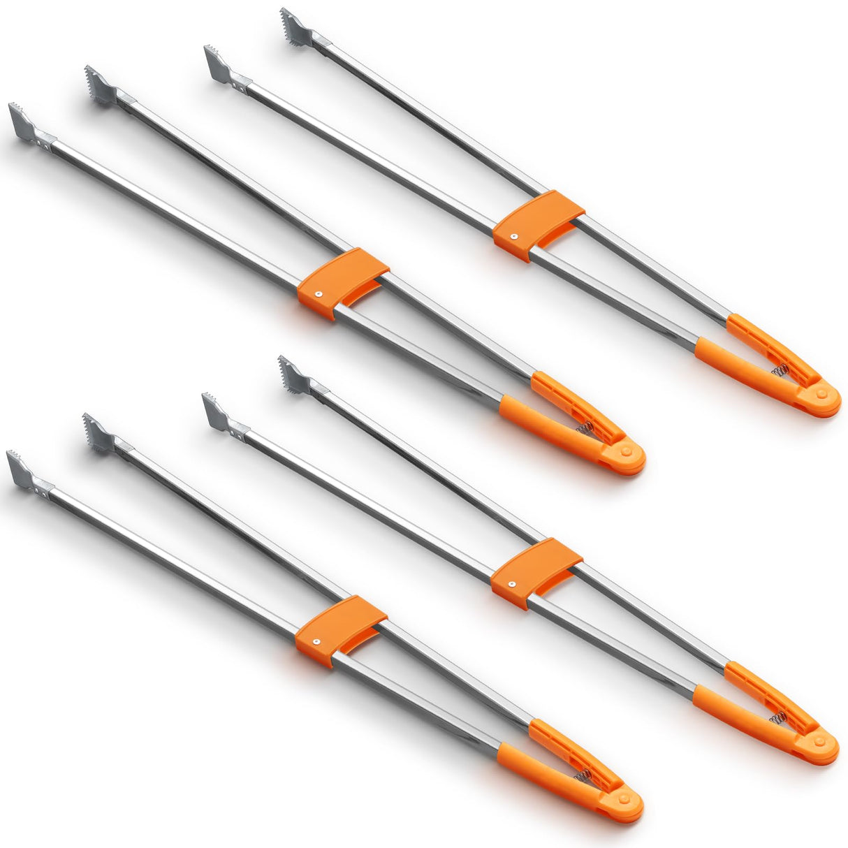 LOYIM 4 Pack 36" Reacher Grabber Tool Lightweight Litter Pick up Sticks Aluminum Rustproof Trash Grabber Garbage Picker Grabber Garden Leaf Cleaning Trash Tong Reaching Assist Tool for Elderly