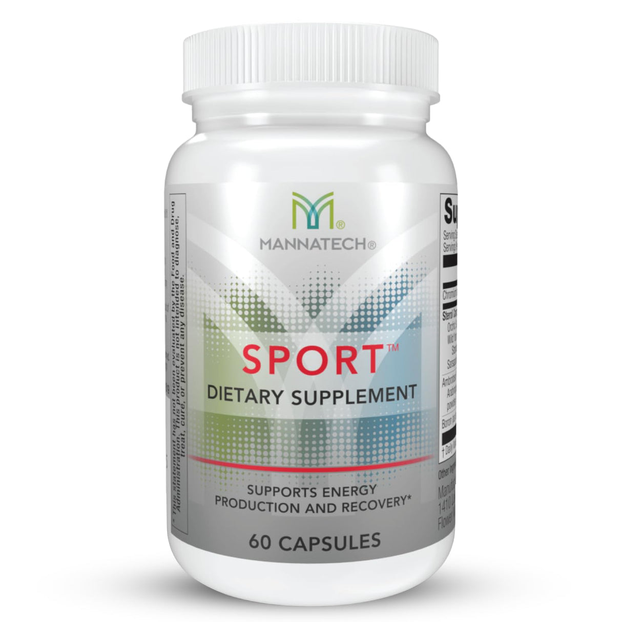 Mannatech Sport Supports Energy, Production & Recovery. During & After Workout Vitamins Formulated with Boron, Chromium & Natural Herbs 60 Capsules