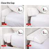 MABOZOO Pillow Wedge for Headboard Gap,White Bed Wedge Gap Filler King Size,Foldable Bed Wedge Pillow for Headboard,Foam Mattress Gap Filler,76"x6"x6"