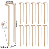 GOOOXIM 8.7 Inch Indoor Plant Trellis 10 Pack Small Gold Plant Supports