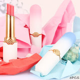 BINGBRUSH Peach Color Changing Lipstick,Moisturizer Long Lasting Lip Care Lip Balm Magic Lip Gloss Lip Tint Stain Gloss Set for Women (3 pcs Peach + Strawberry + Blueberry Lipstick)