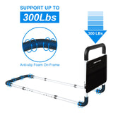 Bed Rails for Elderly Adults - Bed Assist Rail Medical Bed Support Bar Mobility Assistant with Free Storage Bag and Fixing Strap, Fit King, Queen, Full, Twin